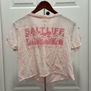 Salt Life Light Pink Tee with Palm Graphic